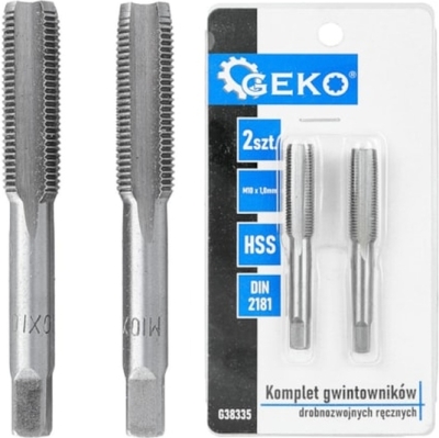 HSS håndtappesæt M10 x 1,0 mm – 2 dele