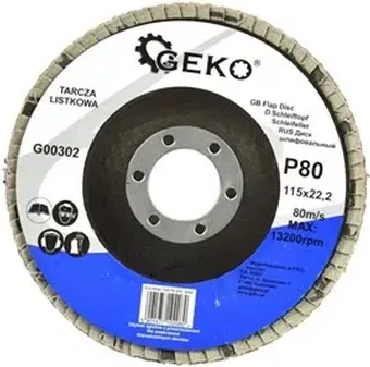 GEKO lamelslibeskive 115 mm P80