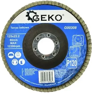 GEKO lamelslibeskive 125 mm P120