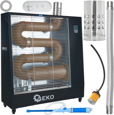 13 kW infrarød olievarmer med termostat og fjernbetjening