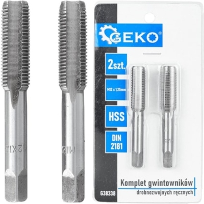M12 x 1,25 HSS håndtapsæt – 2 dele