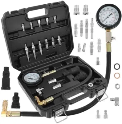 Diesel kompressionstester 0–70 bar med adaptere