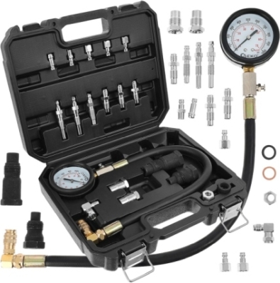 Diesel kompressionstester 0–70 bar med adaptere