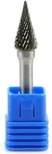 Konisk metalfræser 10 x 20 mm med 6 mm skaft