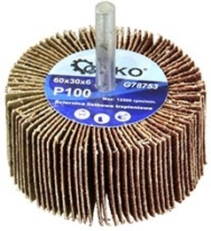 Lamelslibestift 60 x 30 mm med 6 mm skaft – P100
