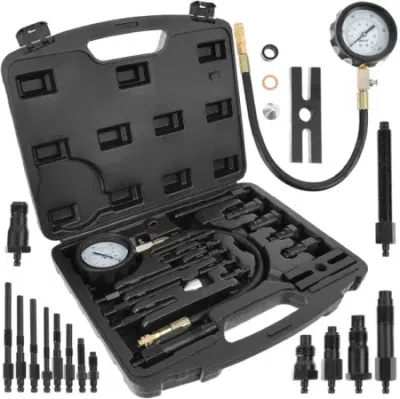 Diesel kompressionstester 0-70 bar med 17 adaptere