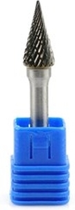 Konisk metalfræser 10 x 20 mm med 6 mm skaft