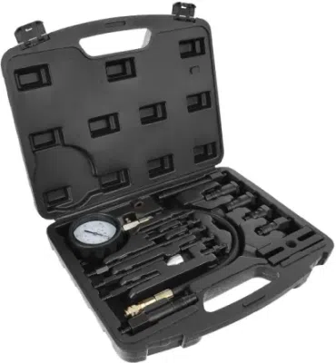 Diesel kompressionstester 0-70 bar med 17 adaptere