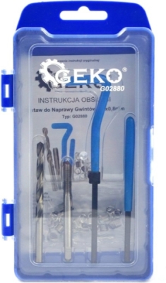 GEKO gevindreparationssæt M5 x 0,8 mm – 25 gevindindsatse