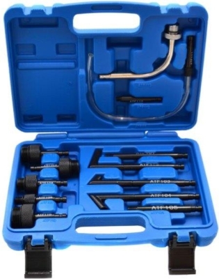 Pneumatisk gearoliepumpe med trykbeholder og 13 ATF-adaptere