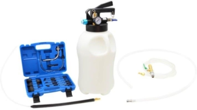 Pneumatisk gearoliepumpe med trykbeholder og 13 ATF-adaptere