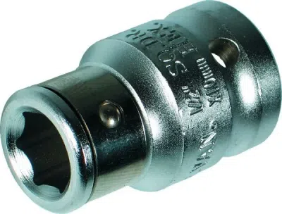 Bitadapter 1/2" x 10 mm i krom-vanadiumstål