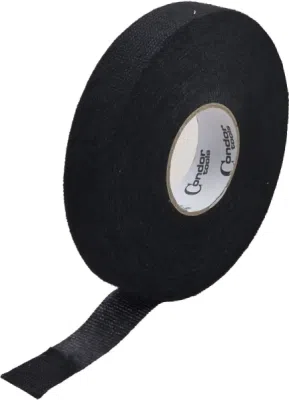 Sort tekstil-isoleringstape 19 mm x 25 m