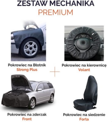Premium mekanikersæt med 4 beskyttelsesovertræk