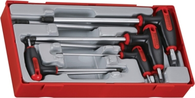 Teng Tools TTHEX7 unbrakonøglesæt med T-greb – 7 dele