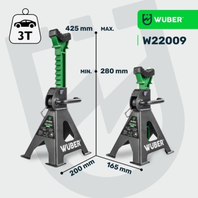Wuber støttebukke til bil – 3 ton