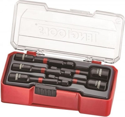 Teng Tools 1/4" magnetisk slagtop-sæt – 5 dele