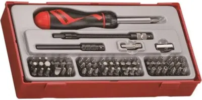 Teng Tools TTMD7 skruetrækkersæt med bits – 74 dele