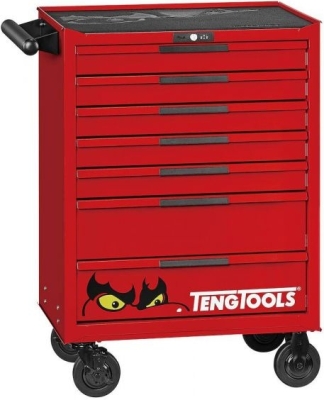 Teng Tools 26″ værkstedsvogn med 282 dele og 7 skuffer