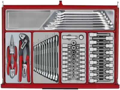 Teng Tools 26″ værkstedsvogn med 282 dele og 7 skuffer