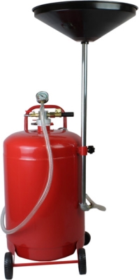 Pneumatisk oliesuger med 80 liters tank og 6 sonder