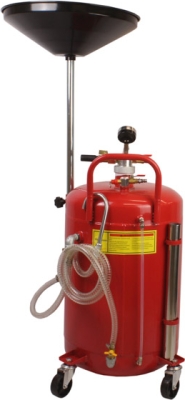 Pneumatisk oliesuger med 80 liters tank og 6 sonder