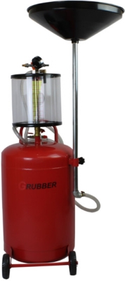 80 liters olieudsuger med 10 liters kontrolbeholder