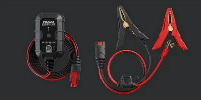 GENIUS1 automatisk batterilader 1 A til 6 V og 12 V