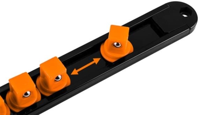 Topholdere 1/4", 3/8" og 1/2" – 6 dele