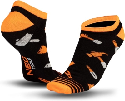 NEO Tools farverige korte sokker – str. 39-42