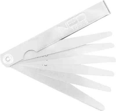 Bladmåler med 20 blade 0,05-1,00 mm