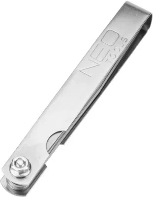 Bladmåler med 20 blade 0,05-1,00 mm