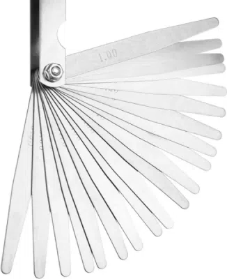 Bladmåler med 20 blade 0,05-1,00 mm