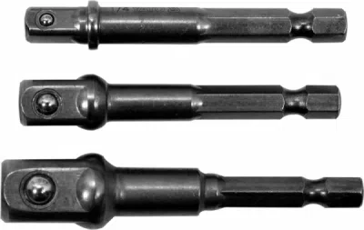 YATO YT-04685 sekskantadapter-sæt til toppe – 1/4", 3/8" og 1/2"