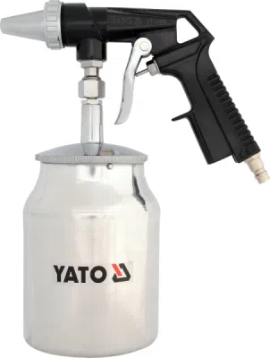 Trykluft-sandblæsepistol med 1.000 ml beholder