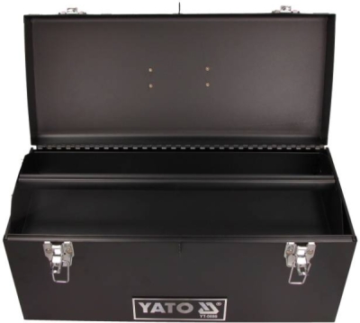 Met工具kasse i stål med aftagelig bakke – 510 × 220 × 240 mm