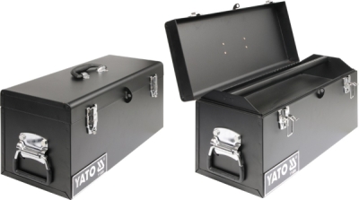 Met工具kasse i stål med aftagelig bakke – 510 × 220 × 240 mm