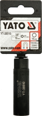 Magnetisk tændrørstop 3/8" – 14 mm, 12-kant