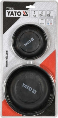 Magnetiske skåle – 2 dele, Ø108 og Ø150 mm