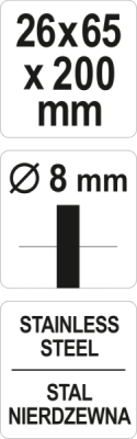 Cylindrisk stålbørste 26 mm