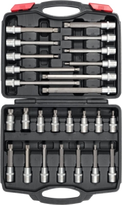 1/2" spline-topnøglesæt – 26 dele