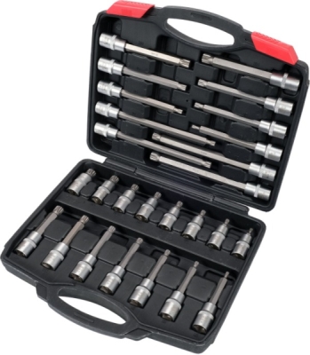 1/2" spline-topnøglesæt – 26 dele