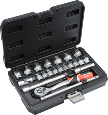 Professionelt 3/8" topnøglesæt – 22 dele XS