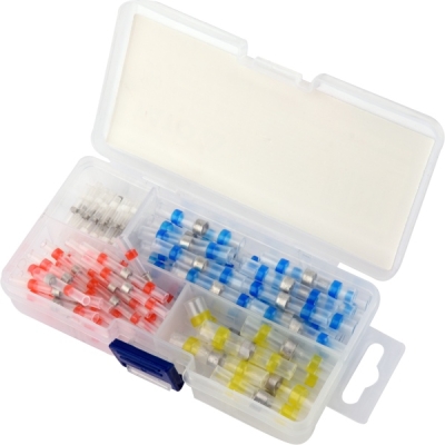 Loddemuffer med krympeflex 0,25-6 mm² – 100 dele