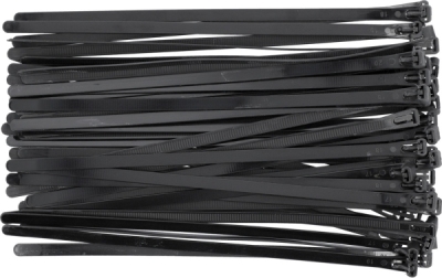 Genanvendelige kabelbindere 7,6 x 250 mm – 50 stk. – sort