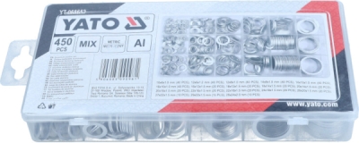 Sortiment af aluminiumsskiver