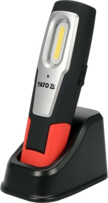 Genopladelig LED-værkstedslampe 6 W COB med magnetisk ladestation
