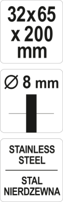 Cylindrisk stålbørste 32 mm