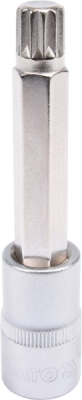 Professionel spline-top M12 med 1/2″ fæste – 100 mm