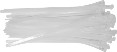 Genåbnelige kabelbindere 7,6 x 250 mm – 50 stk. – hvide